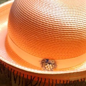 Ann Marie Vintage Pink with finge hat